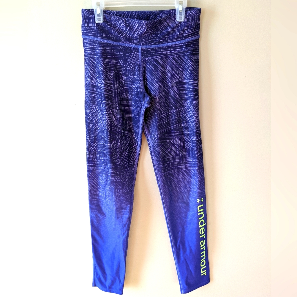 Under Armour ColdGear fleece lined leggings purple SM-MD